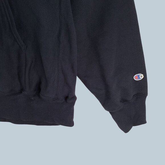 Vintage 90's Champion Mens Reverse Weave Hoodie XXL Made in Mexico Navy Blue - Picture 3 of 8